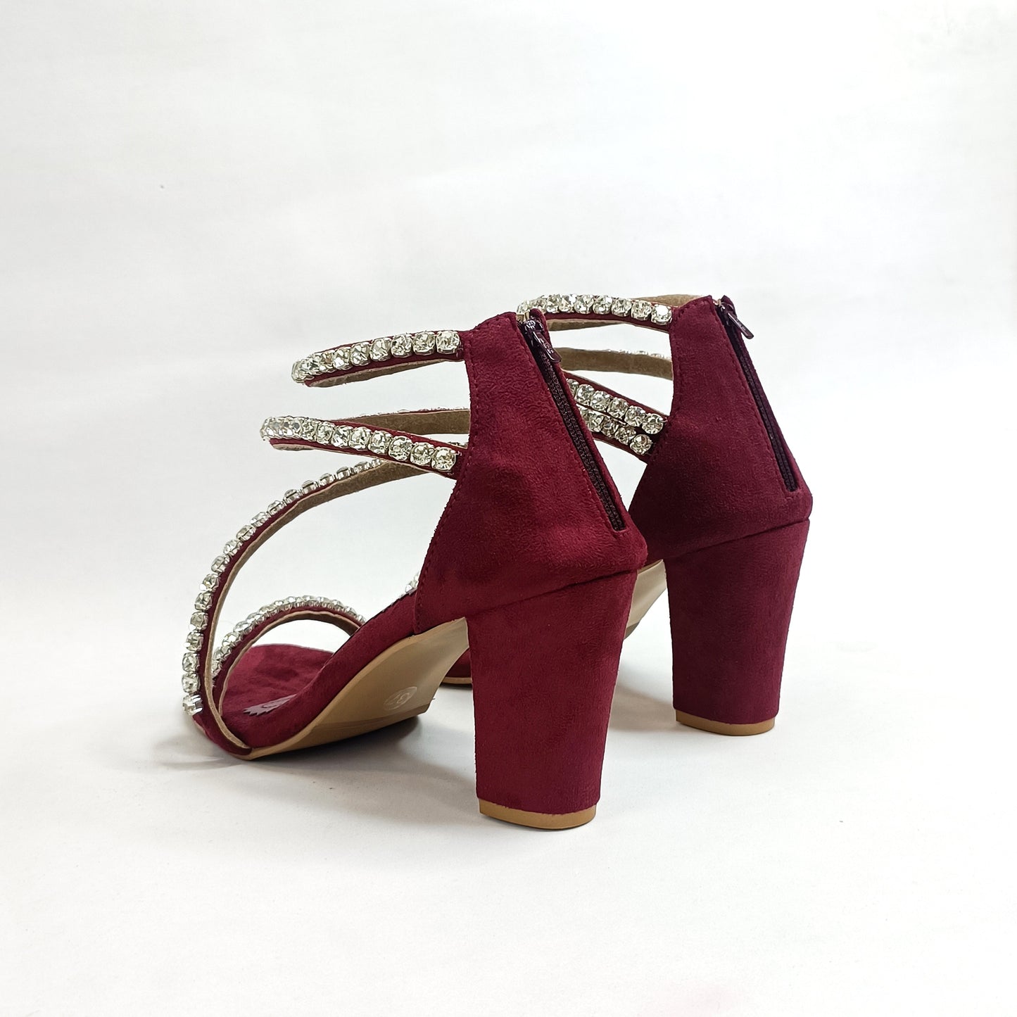 Serena Embellished Block Heels