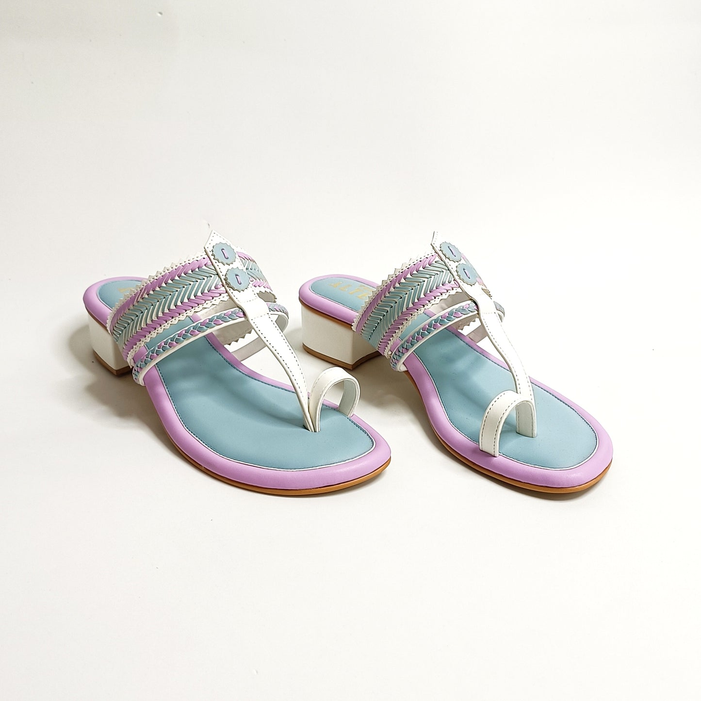 Zuni Multi Coloured Kohla Block Heels
