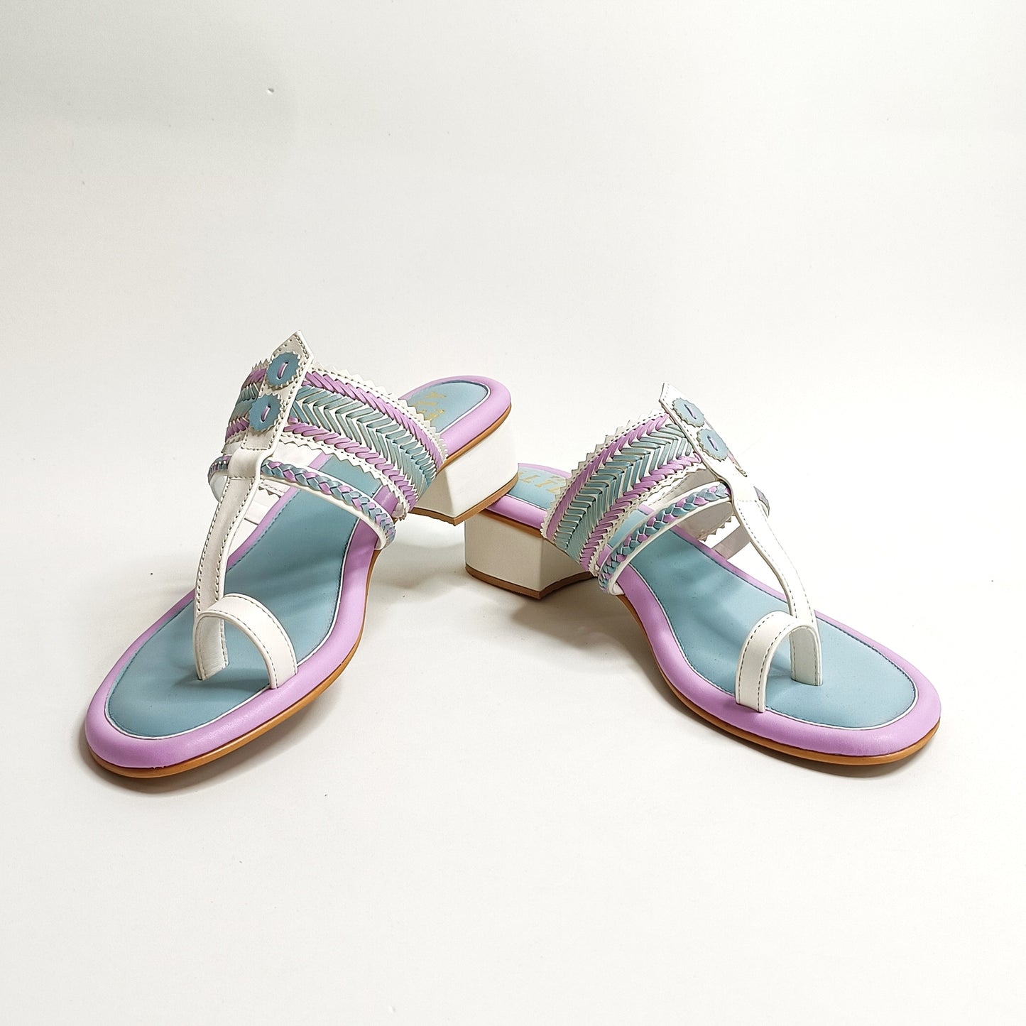 Zuni Multi Coloured Kohla Block Heels