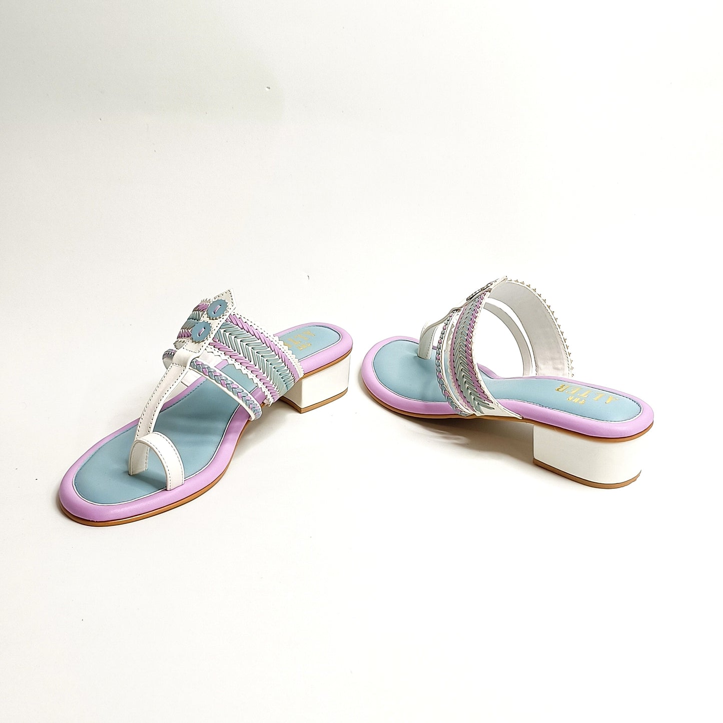 Zuni Multi Coloured Kohla Block Heels