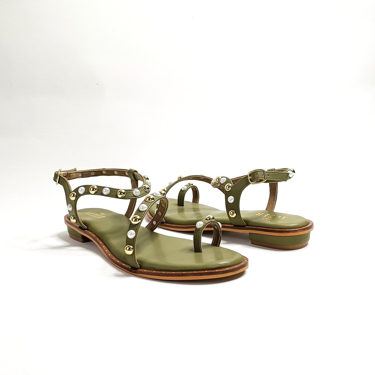 Lola Studded Strappy Flats