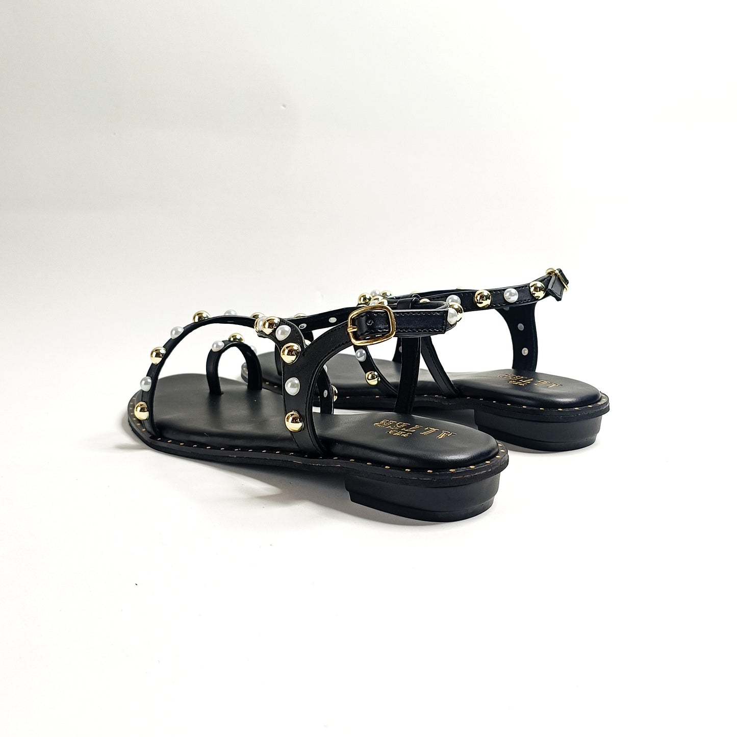 Lola Studded Strappy Flats