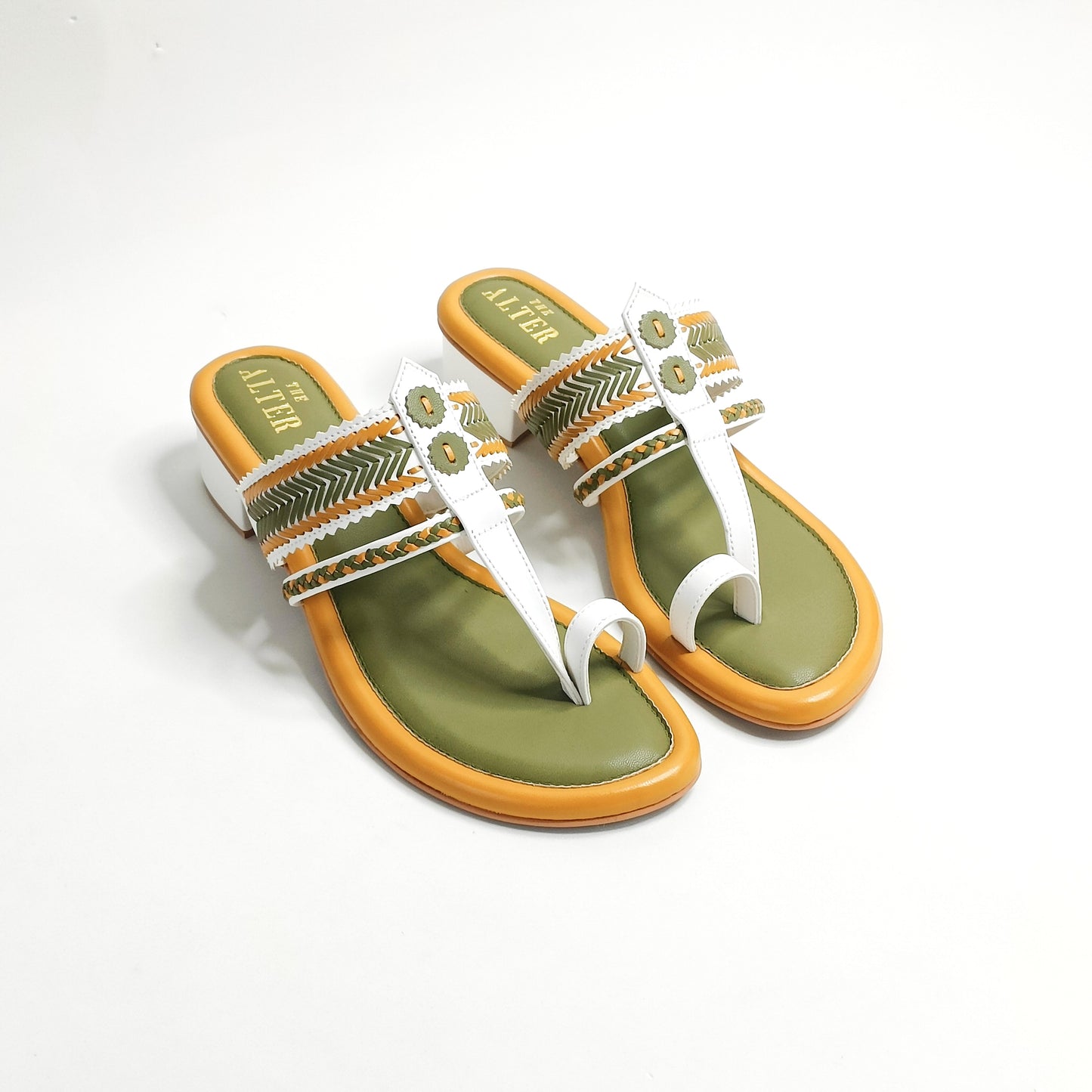 Zuni Multi Coloured Kohla Block Heels