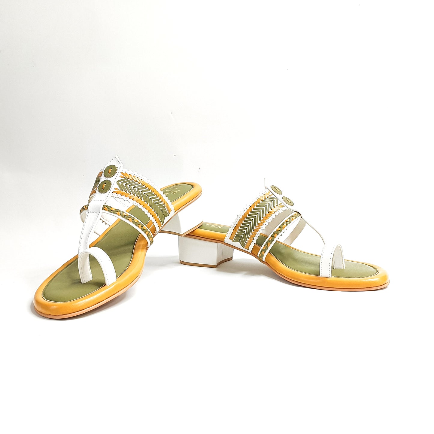 Zuni Multi Coloured Kohla Block Heels