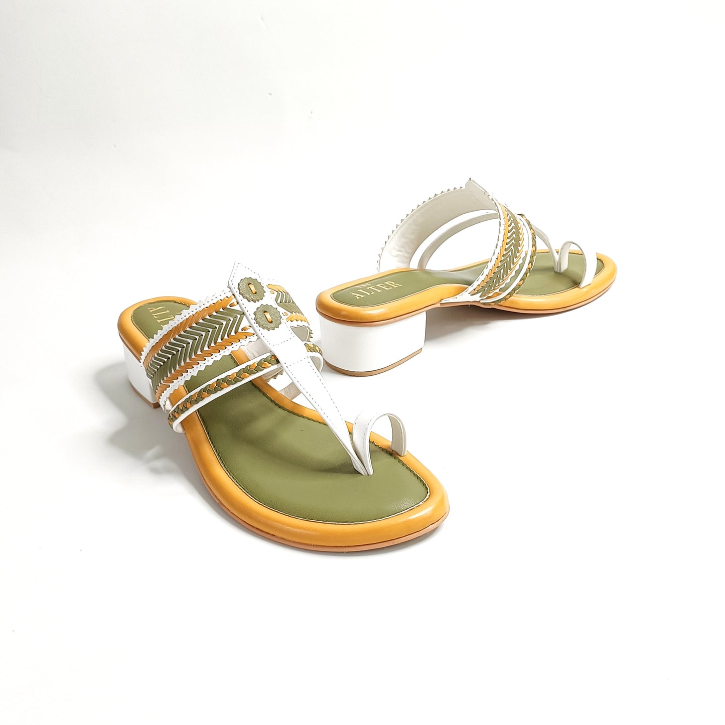 Zuni Multi Coloured Kohla Block Heels