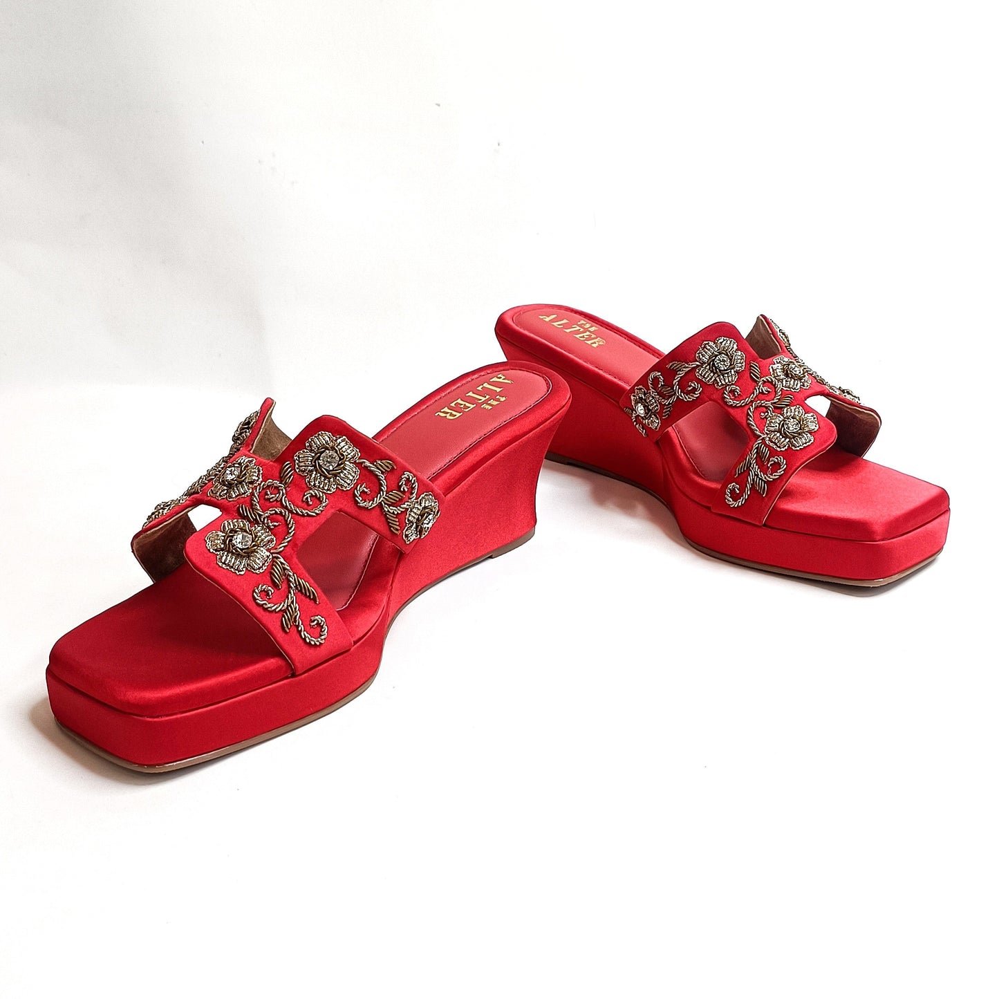 Meher Embroidered Wedges