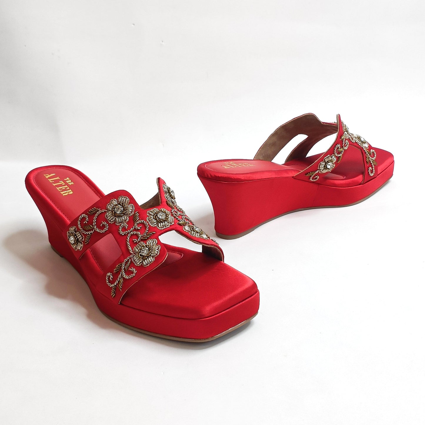 Meher Embroidered Wedges