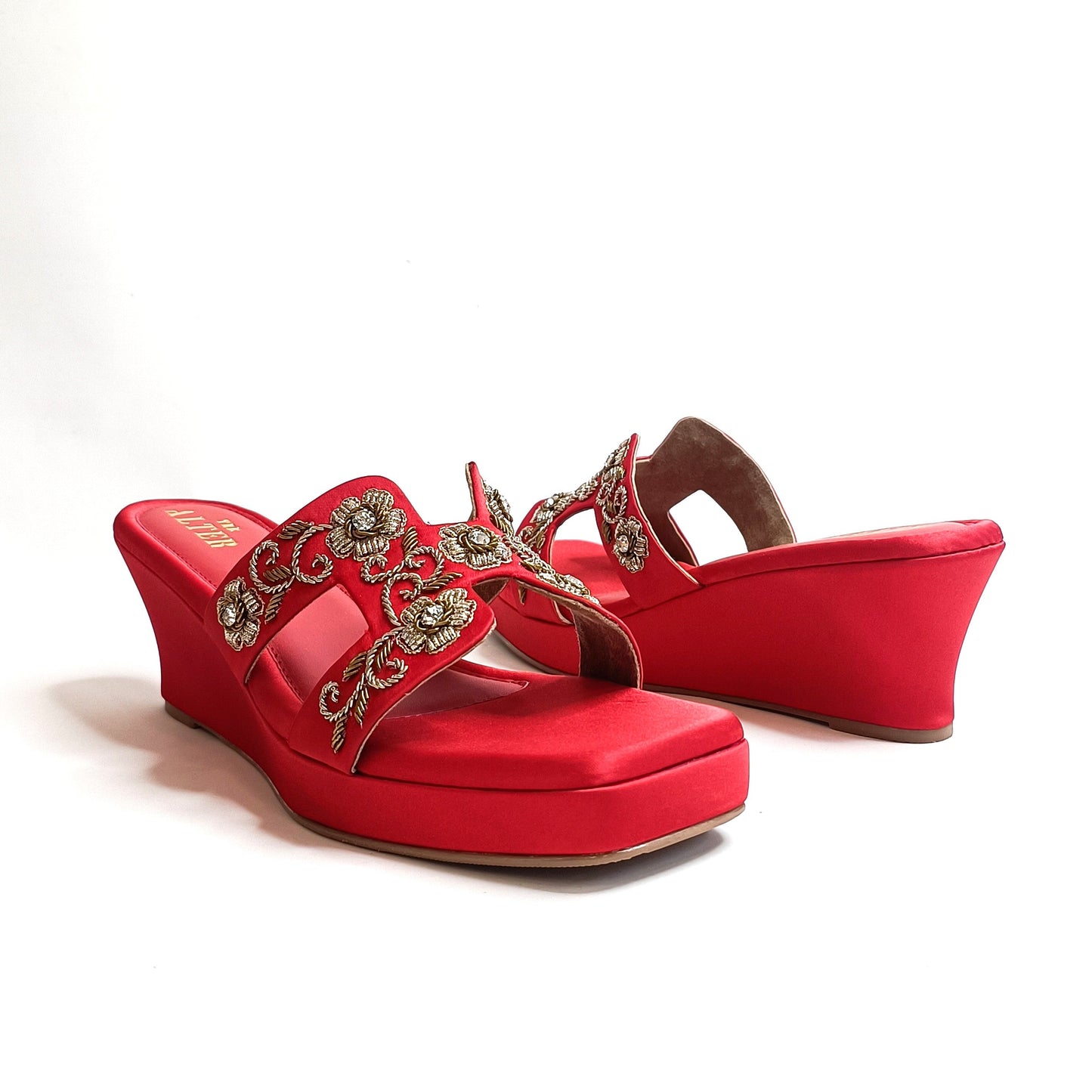 Meher Embroidered Wedges