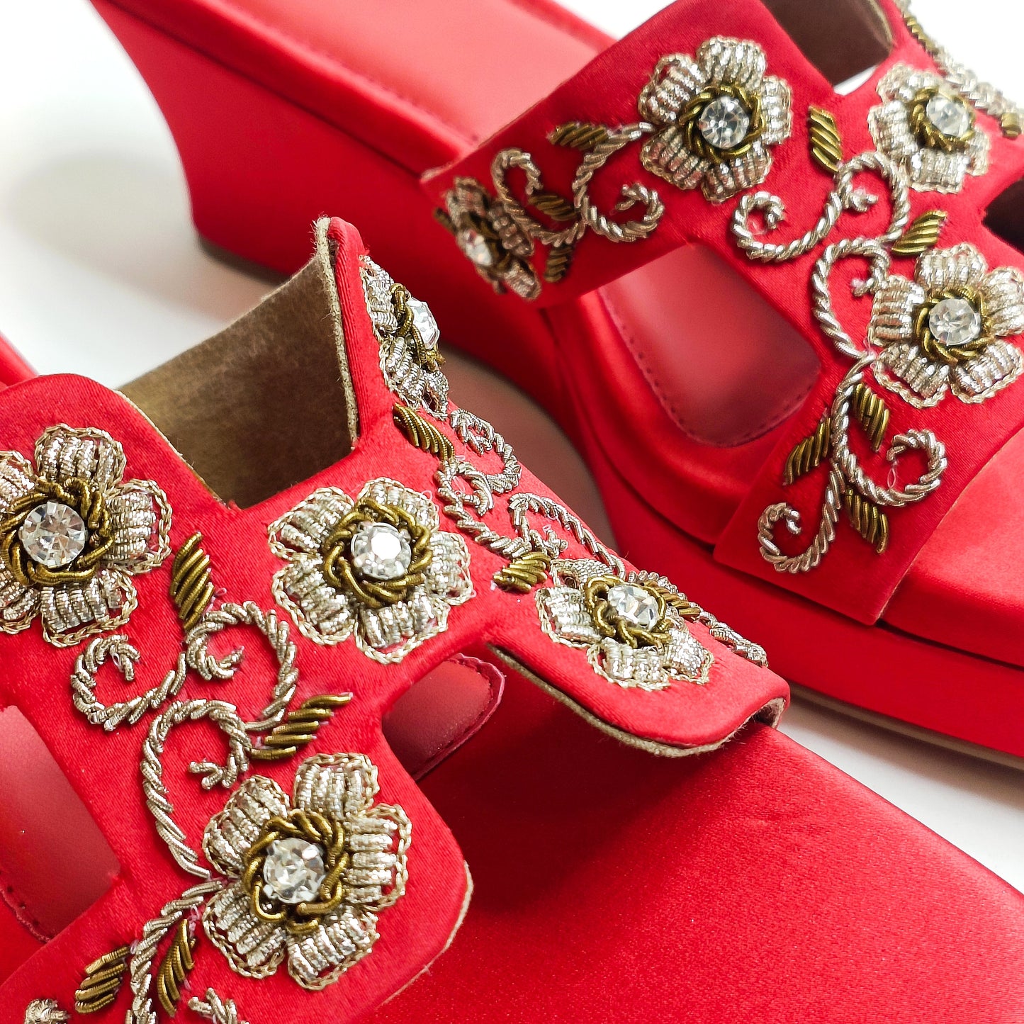 Meher Embroidered Wedges
