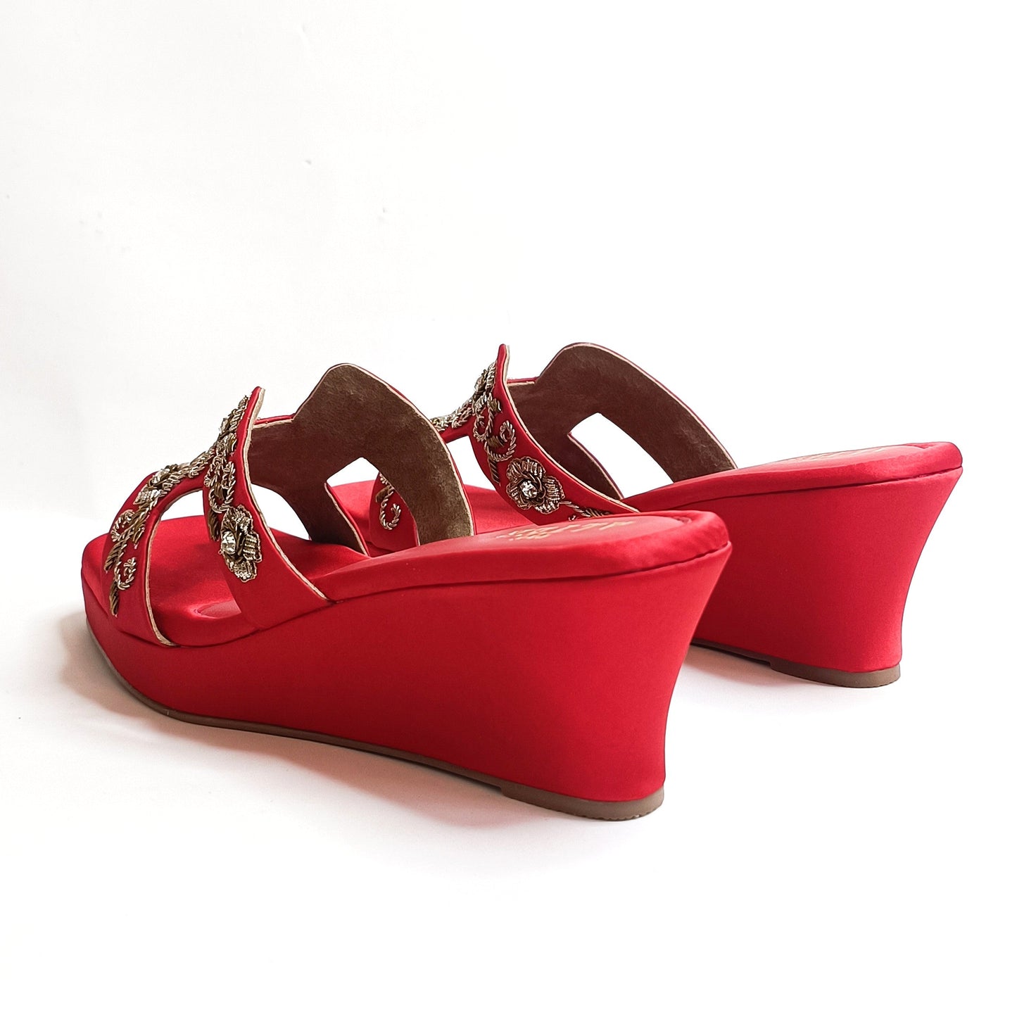 Meher Embroidered Wedges