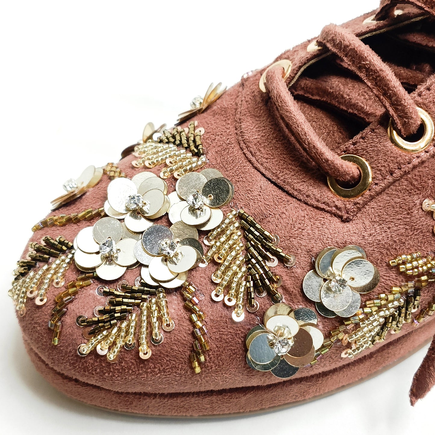 Floral Embellished Sneakers