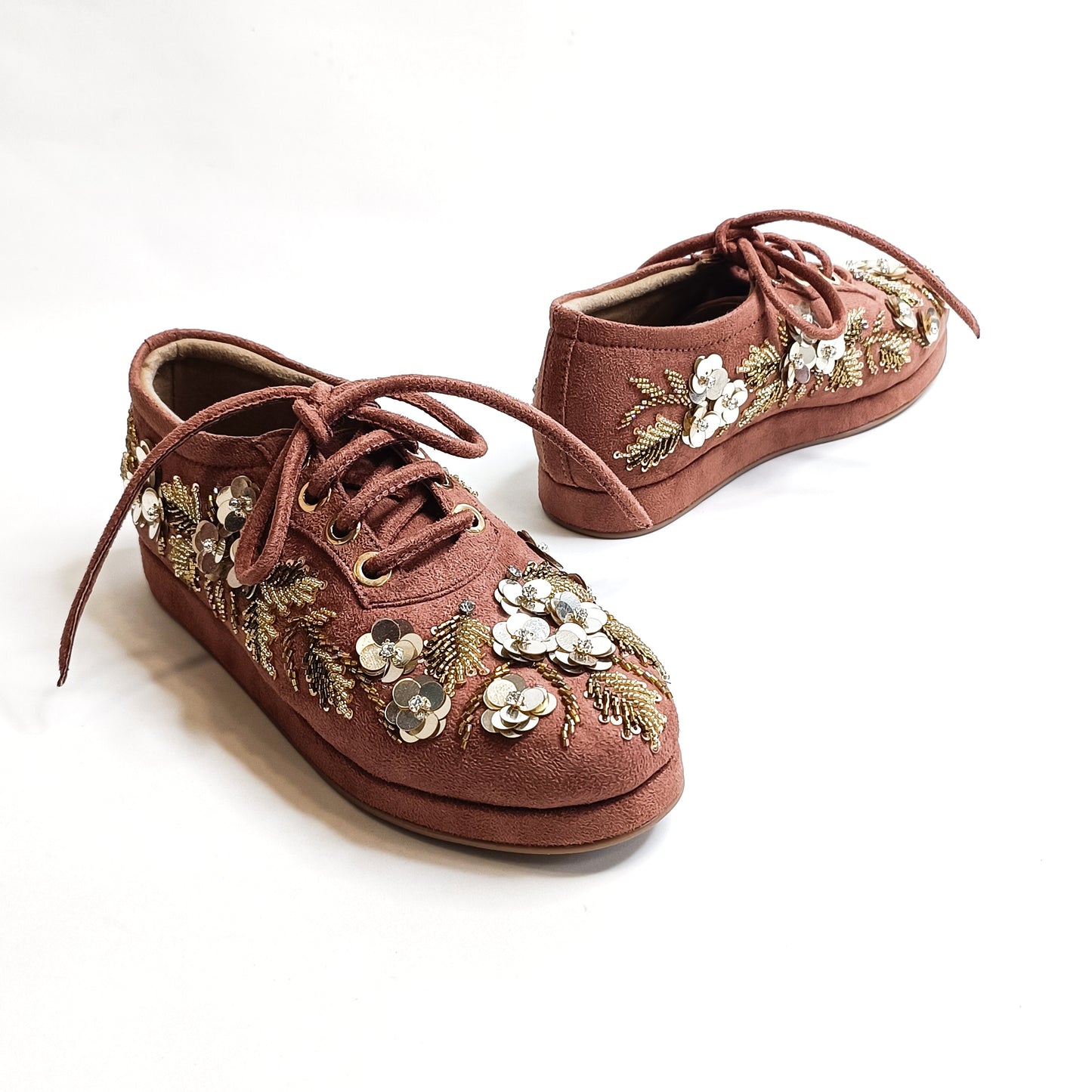 Floral Embellished Sneakers
