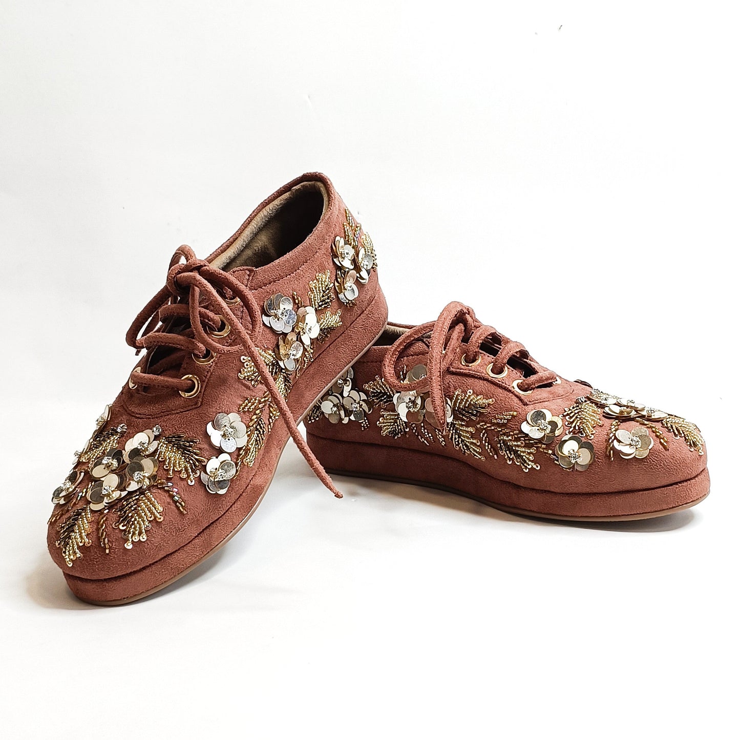 Floral Embellished Sneakers