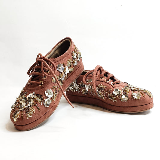 Floral Embellished Sneakers