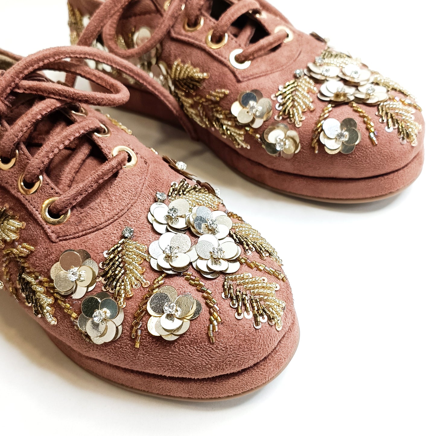 Floral Embellished Sneakers