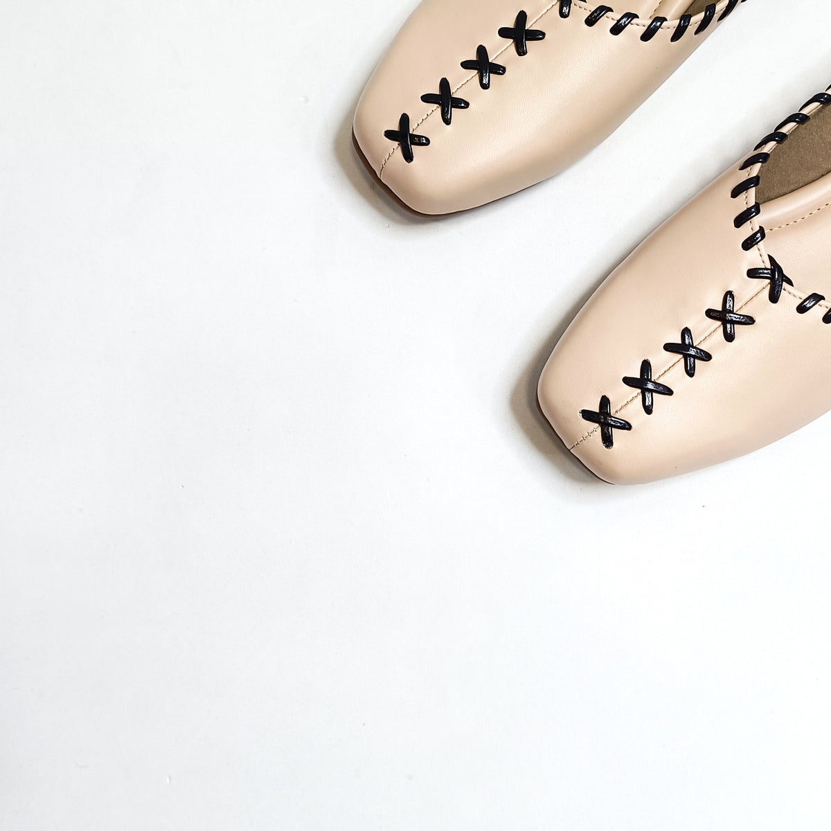 Square Toe Ballerinas