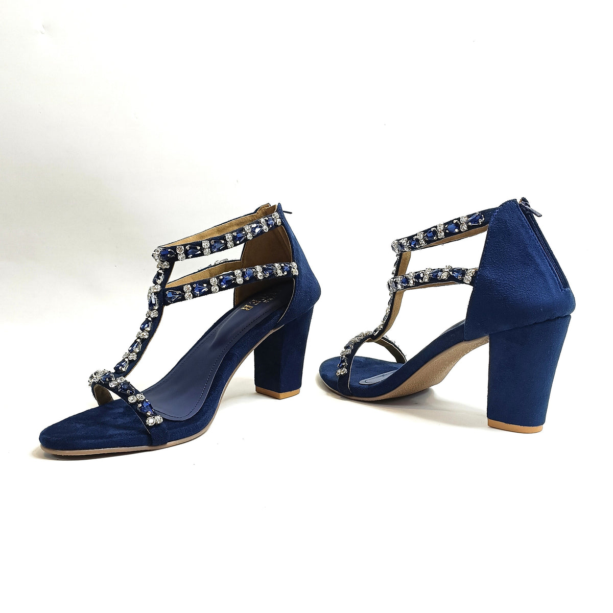Carla Embellished Block Heels