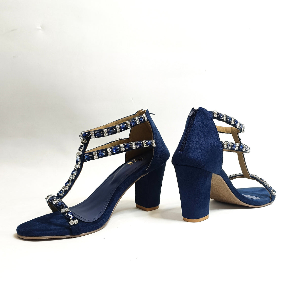 Carla Embellished Block Heels