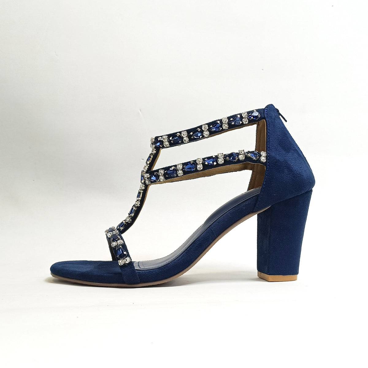 Carla Embellished Block Heels