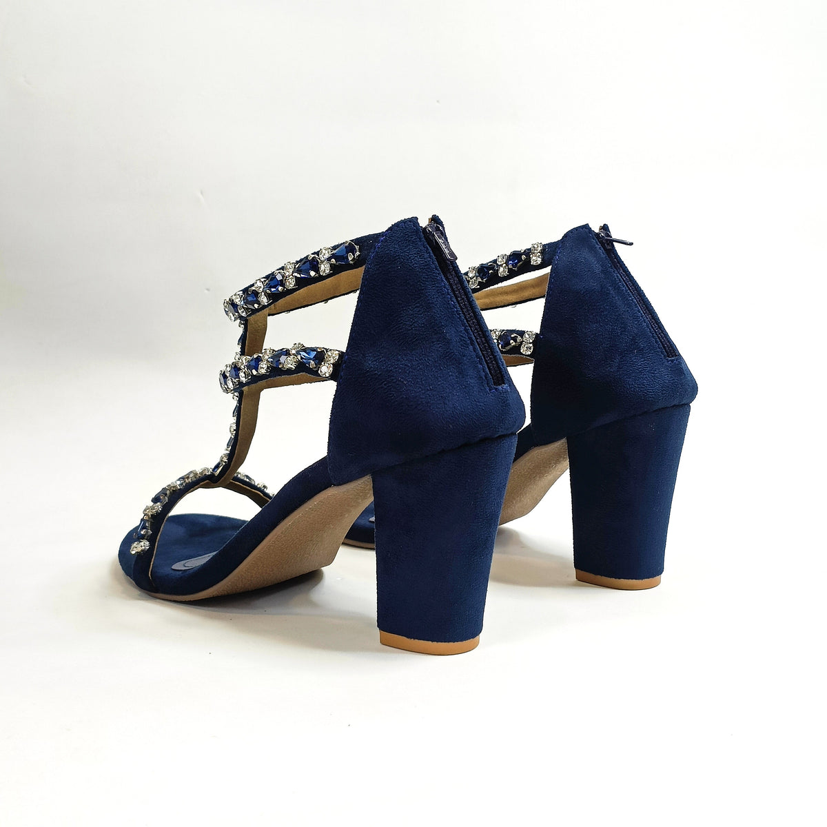 Carla Embellished Block Heels