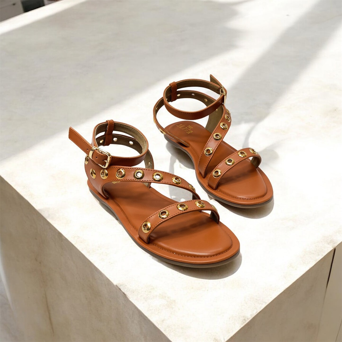 Eye Lid Strappy Flats