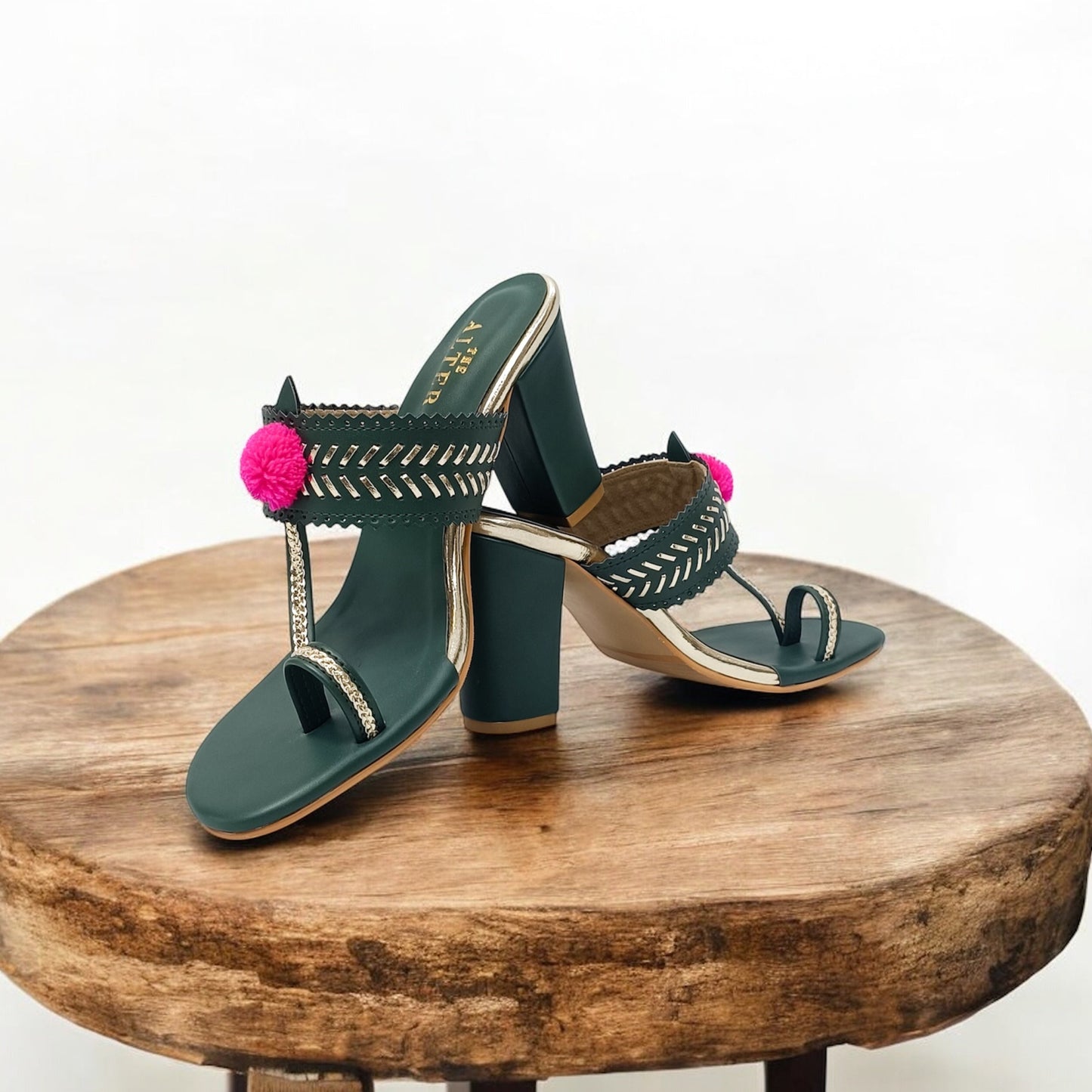 Heer Kohla Block Heels