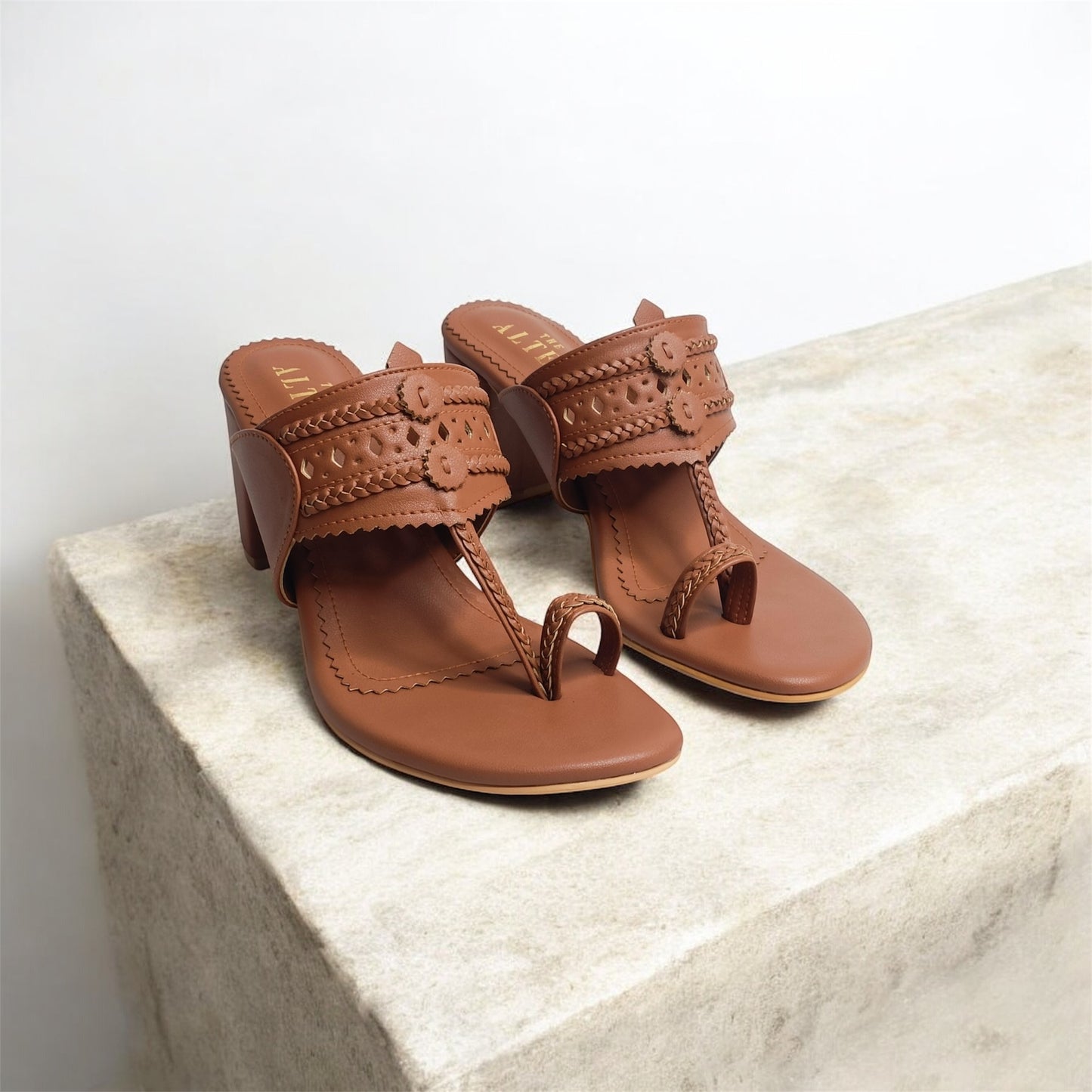 Monochrome Kohla Block Heels