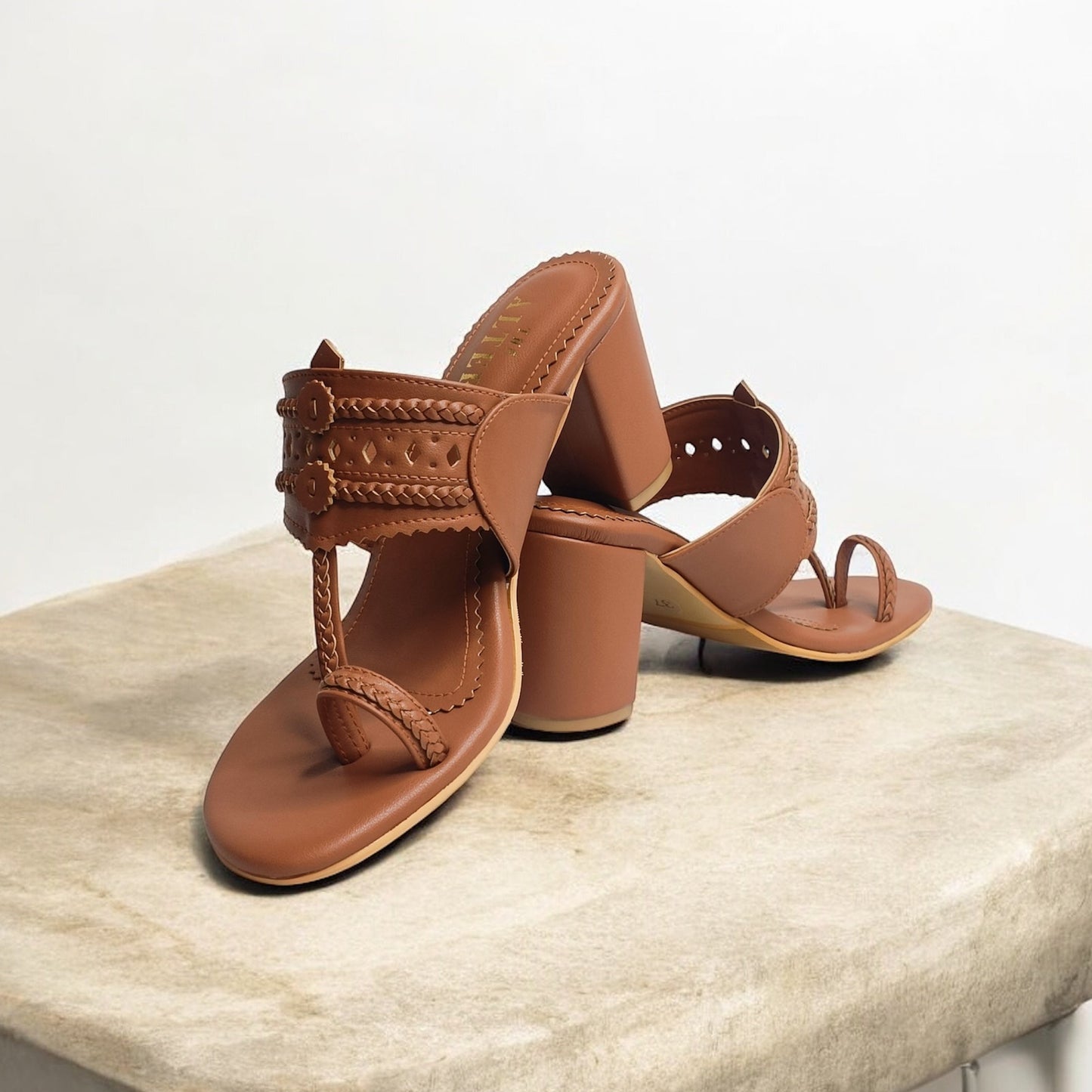 Monochrome Kohla Block Heels