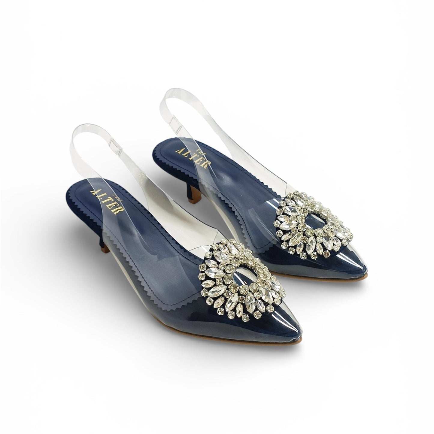 Layla Embellished Kitten heels