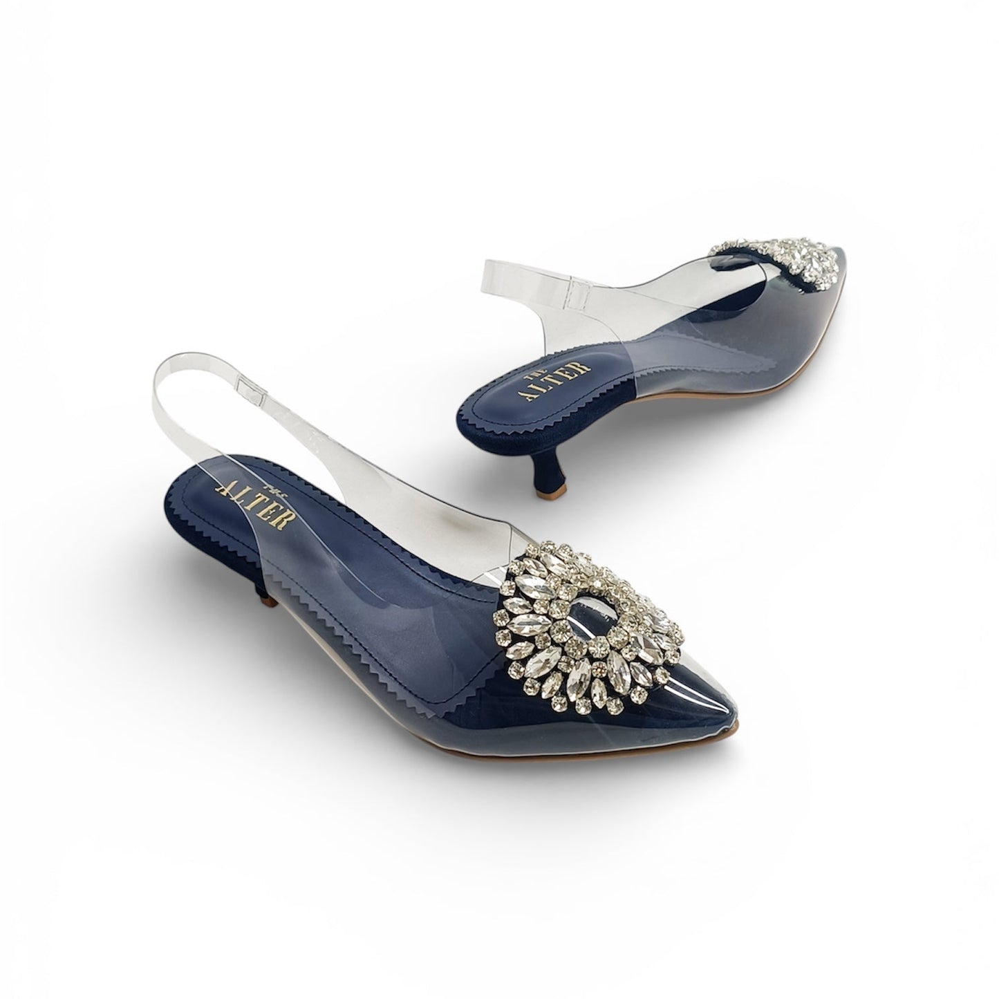 Layla Embellished Kitten heels