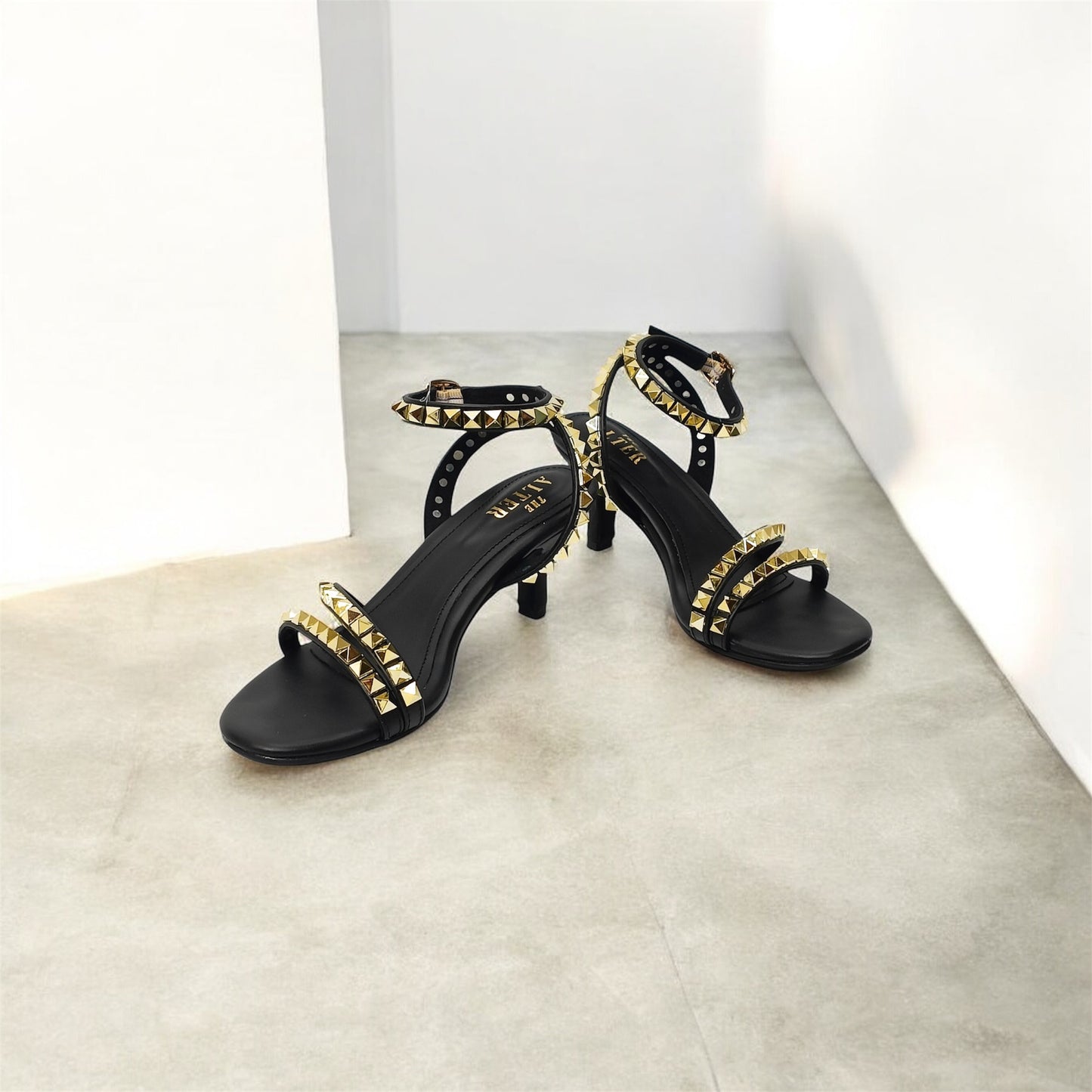 Studded Strappy Stlettos