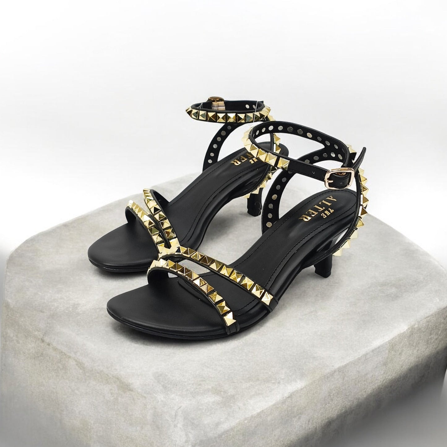 Studded Strappy Stlettos