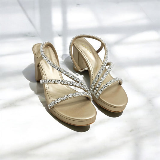 Kiara Embellished Platform Block heels