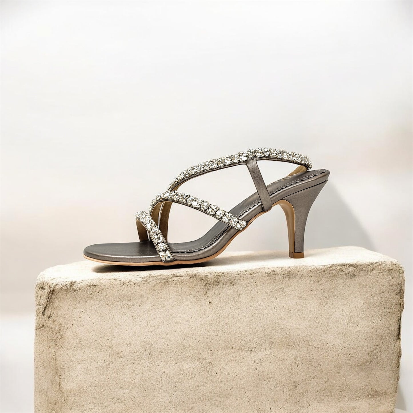 Kiara Embellished Block Heels