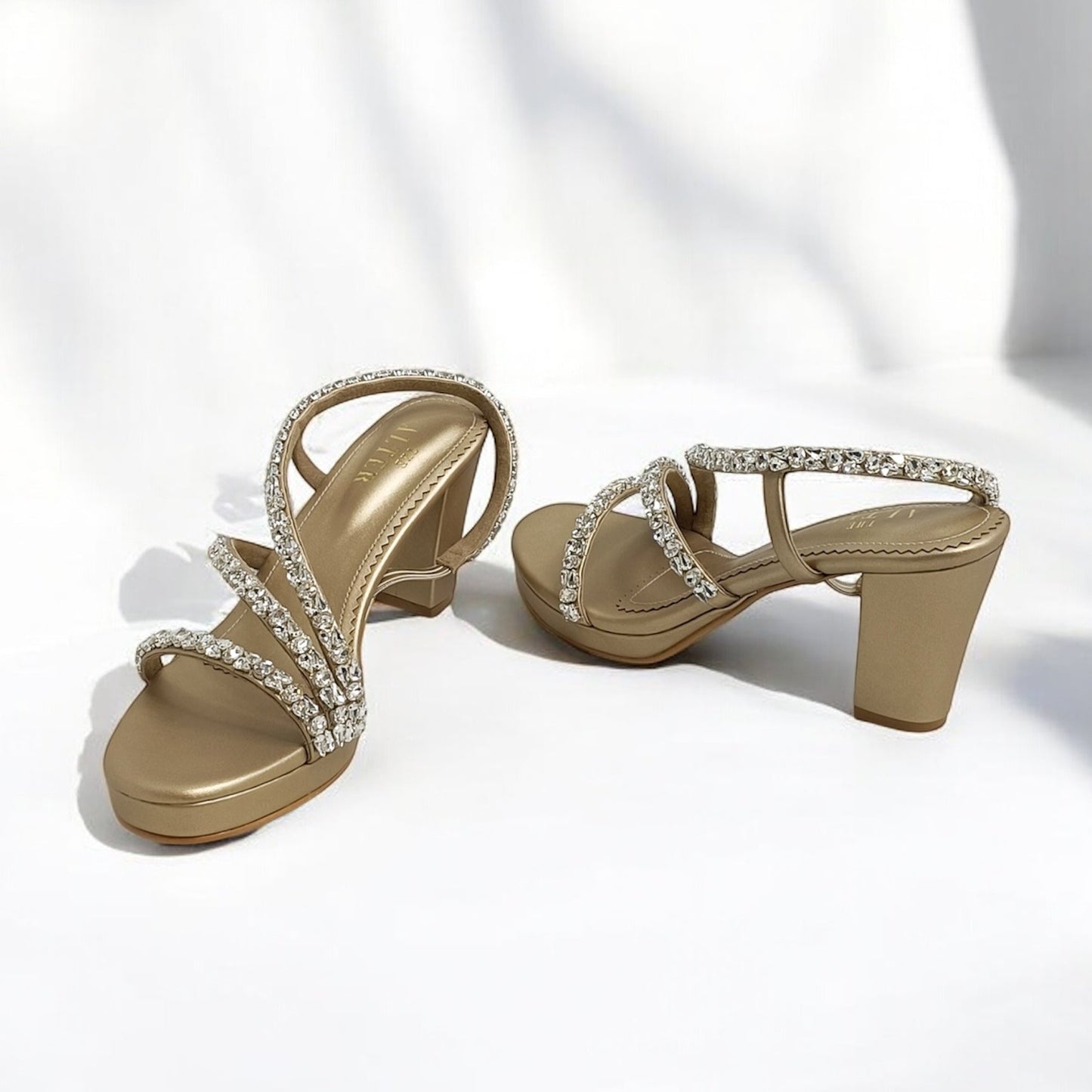 Kiara Embellished Platform Block heels