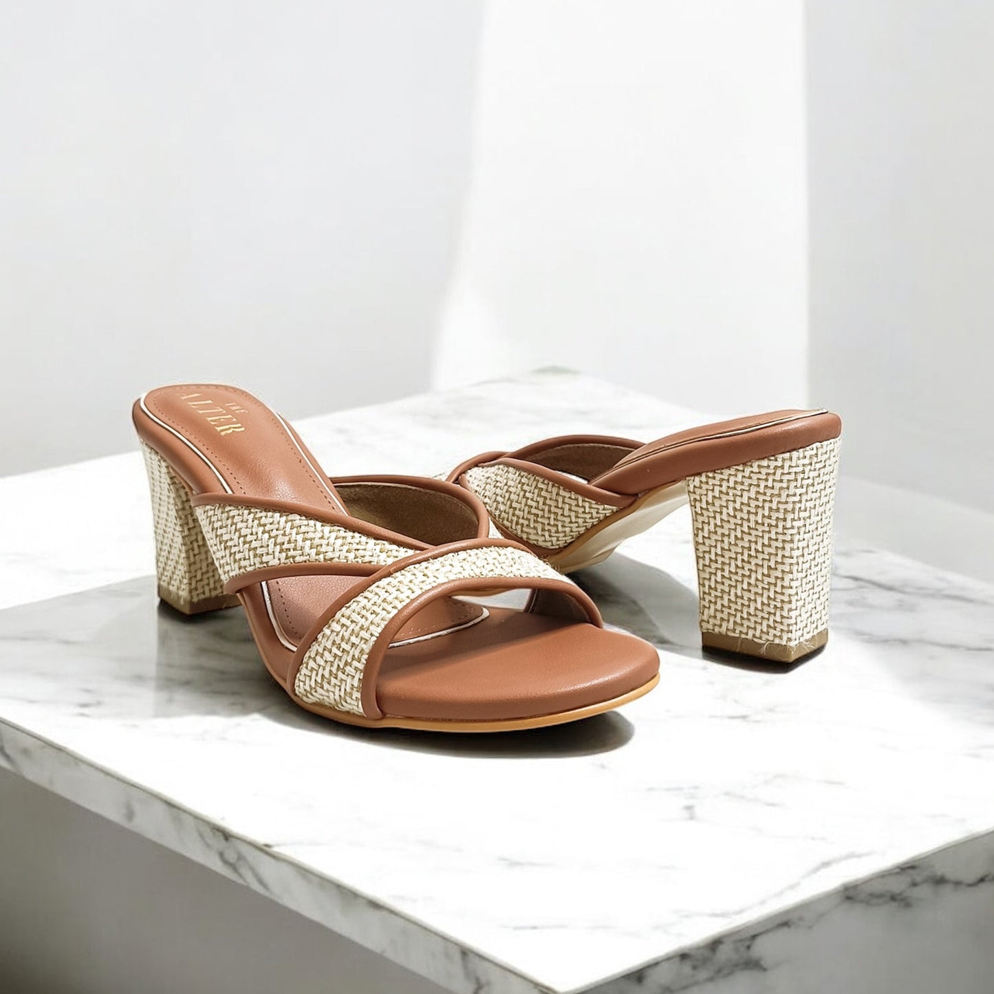 Jute Block Heels