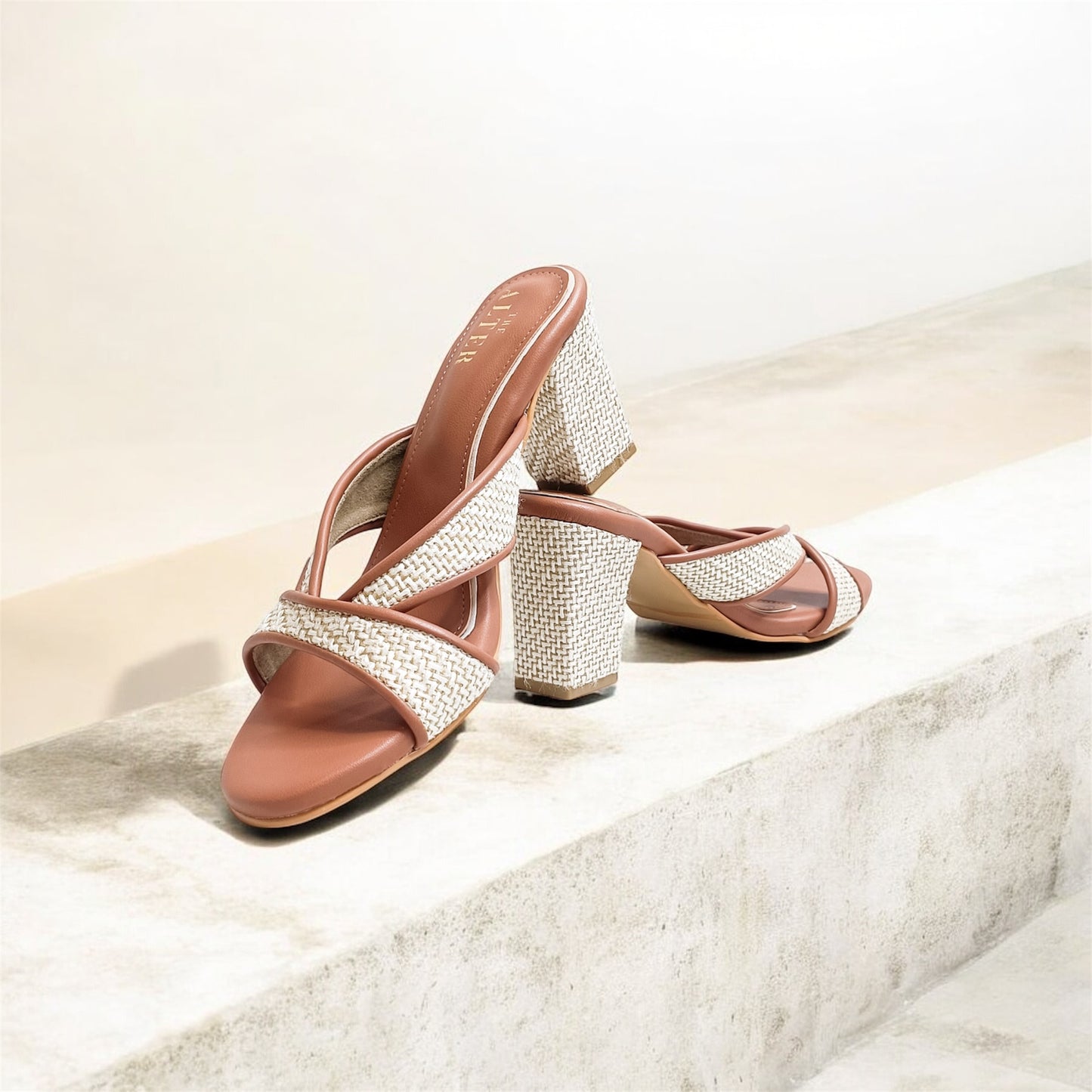 Jute Block Heels