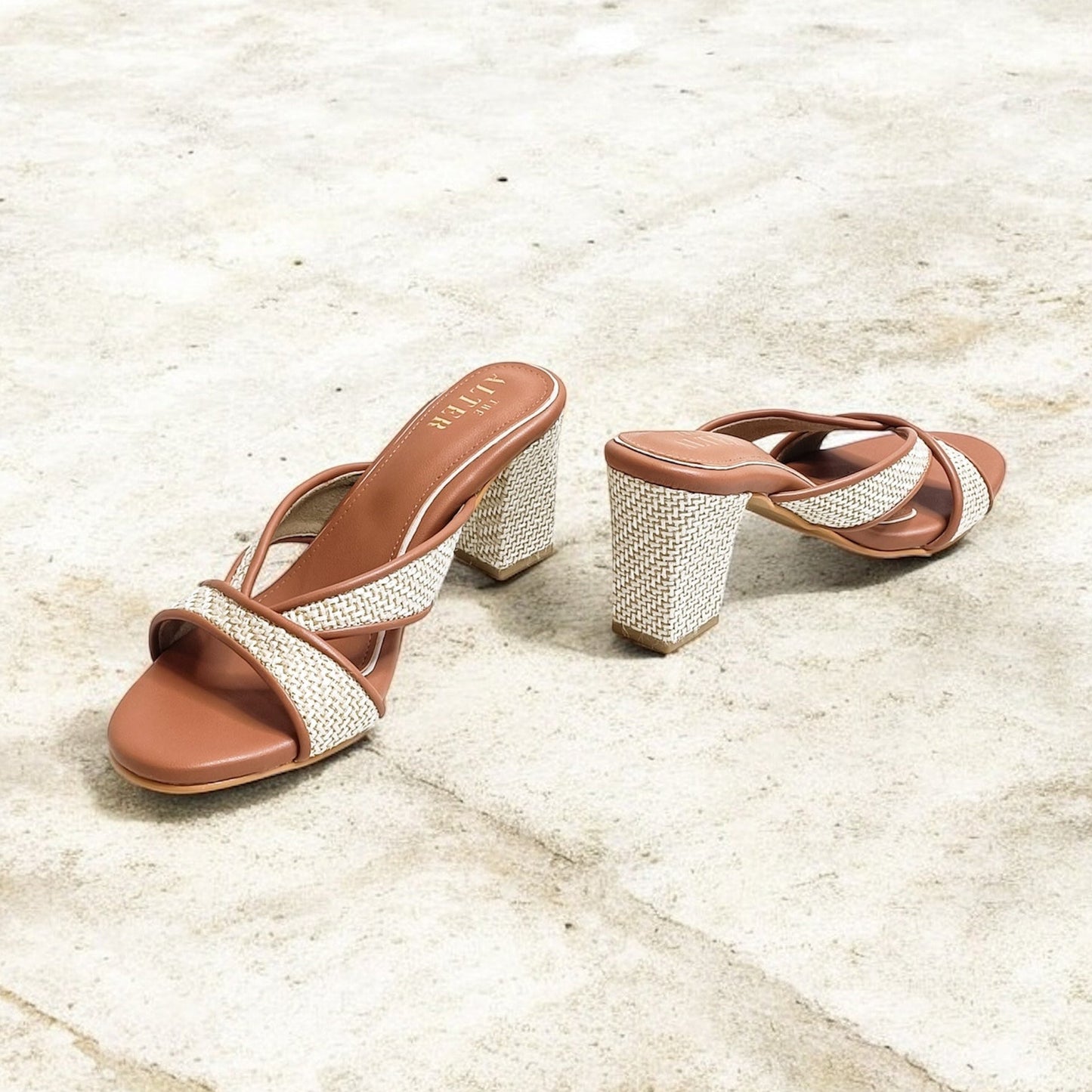 Jute Block Heels