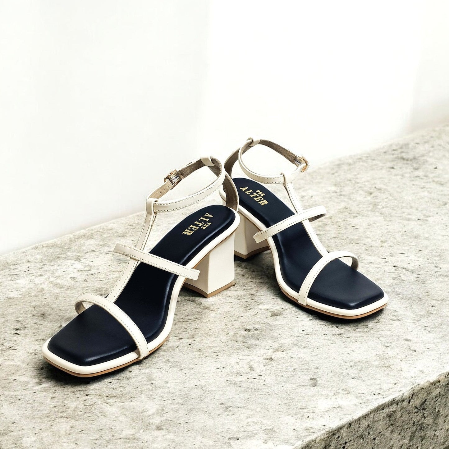 Luna Strappy Block Heels
