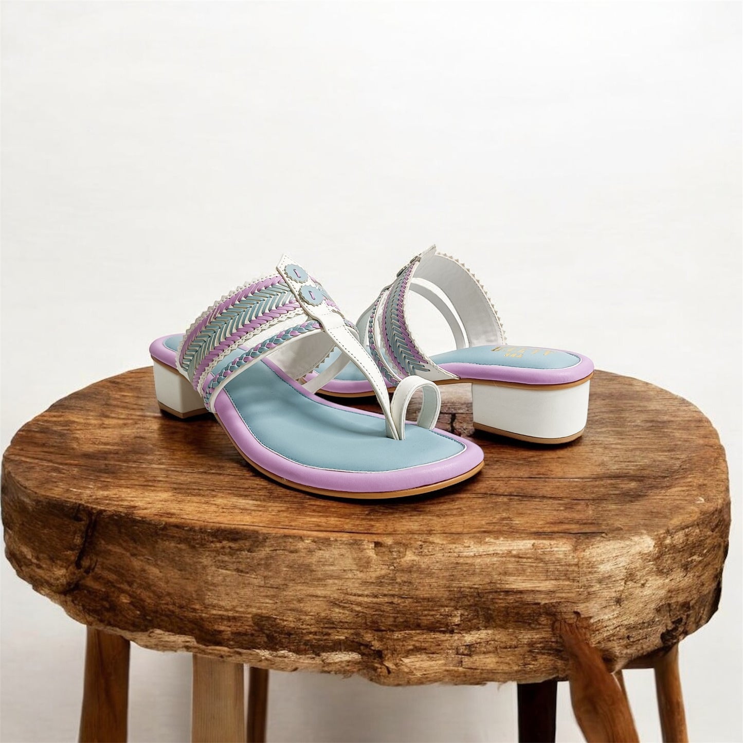 Zuni Multi Coloured Kohla Block Heels