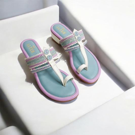 Zuni Multi Coloured Kohla Block Heels