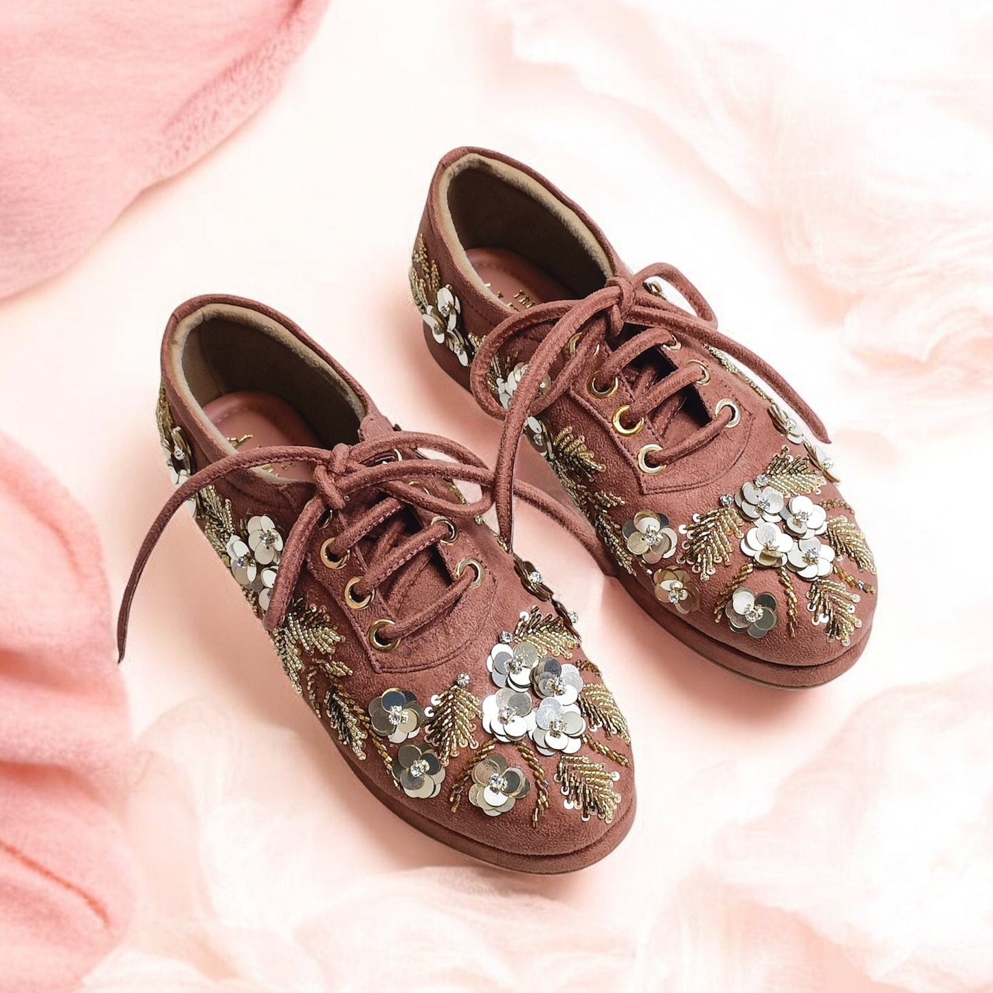 Floral Embellished Sneakers