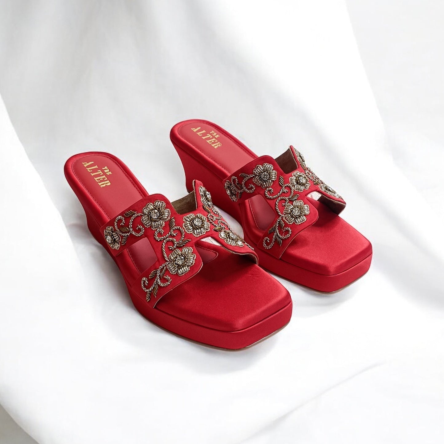 Meher Embroidered Wedges