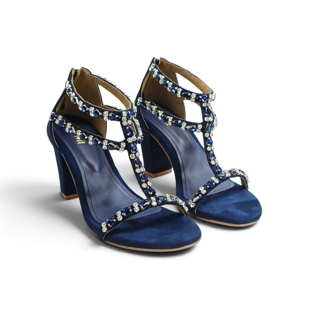 Carla Embellished Block Heels